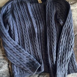 L.L. Bean Women's Cotton Sweater in Deep Blue